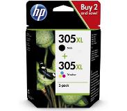 HP 305XL (6ZA94AE) Inktcartridge Zwart + 3 kleuren Multipack Hoge capaciteit