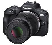 Canon EOS R100 Zwart + RF-S 18-45mm + RF-S 55-210mm