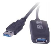 Aten PremiumCord USB 3./M-A/F, USB-kabel USB 3.2 Gen 1 (3.1 Gen 1) USB A Zwart (5 m, USB 3.2)