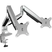 Raidsonic ICY BOX IB-MS504-T Verstelbare beugel voor 2 monitoren zwart, zilver Schermgrootte: tot 32 inch bureau-montage