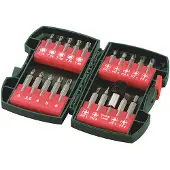 Metabo 630454000 Bitset 20-delig Plat, Kruiskop Phillips, Kruiskop Pozidriv, Inbus, Binnen-zesrond (TX)