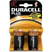 Duracell Plus batterij R14 C kaart a 2st