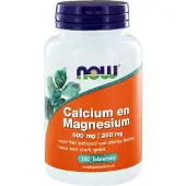 Now Calcium 500mg en magnesium 250mg (100 tabletten)
