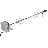 vidaXL BBQ Draaispit met professionele motor staal 900 mm