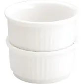 Olympia Stapelbare Witte Porselein Ramekin 8,5 cm | 12 stuks