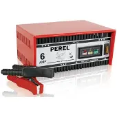 Perel Chargeur AC06 pour batteries plomb-acide 12 V, dimensions : 230 mm x 175 mm x 115 mm