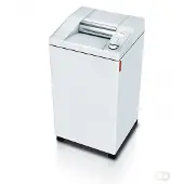 Ideal papiervernietiger 2604 MC, micro cut 0,8 x 12 mm, P-6, 100 l, 6-8 vel snijcapaciteit, met rollen, Blaue Engel, grijs