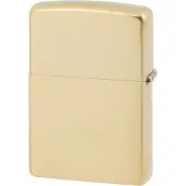 Zippo Classic 204-000243, Brushed Solid Brass, aansteker