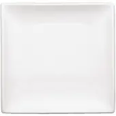 Olympia Vierkante porselein bord wit 24 cm (stuks 12)