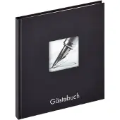 Walther design Gb-205-b Fun Livre D'or, 23x25 Cm, Avec Découpe Pour La Conception Personnelle, Noir
