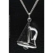 MOOYE ® - Collectie Zilveren Zeilboot ketting hanger