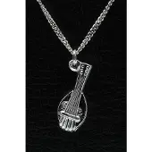 MOOYE ® - Collectie Zilveren Mandoline ketting hanger