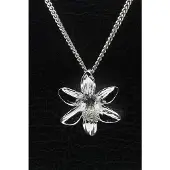 MOOYE ® - Collectie Zilveren Narcis ketting hanger