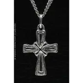 MOOYE ® - Collectie Zilveren Kruis gekruist ketting hanger