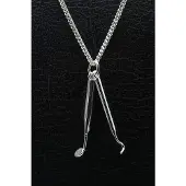 MOOYE ® - Collectie Zilveren Tandarts set ketting hanger