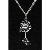 MOOYE ® - Collectie Zilveren Margriet ketting hanger