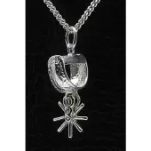 MOOYE ® - Collectie Zilveren Spoor ketting hanger