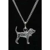 MOOYE ® - Collectie Zilveren Bloedhond ketting hanger - klein