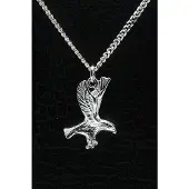 MOOYE ® - Collectie Zilveren Adelaar ketting hanger