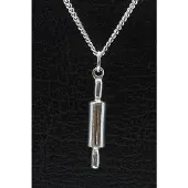 MOOYE ® - Collectie Zilveren Deegroller ketting hanger