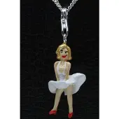 MOOYE ® - Collectie Zilveren Marilyn Monroe hanger n bedel