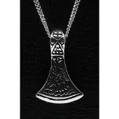 MOOYE ® - Collectie Zilveren Saksische bijl ketting hanger - middel