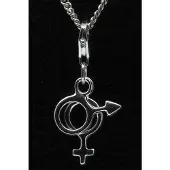MOOYE ® - Collectie Zilveren Man en vrouw teken hanger n bedel