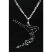 MOOYE ® - Collectie Zilveren Kunstzwemster ketting hanger