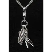 MOOYE ® - Collectie Zilveren Kam en schaar 2 hanger n bedel