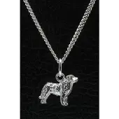 MOOYE ® - Collectie Zilveren Mastin de los pinieos ketting hanger - klein