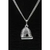 MOOYE ® - Collectie Zilveren Bijenkorf ketting hanger