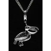 MOOYE ® - Collectie Zilveren Pelikaan hanger n bedel