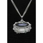 MOOYE ® - Collectie Zilveren Trommel middel ketting hanger