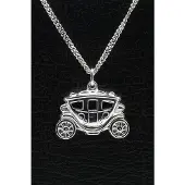 MOOYE ® - Collectie Zilveren Koets ketting hanger