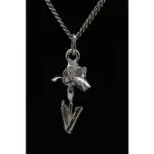 MOOYE ® - Collectie Zilveren Iris ketting hanger