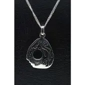 MOOYE ® - Collectie Zilveren Indiaan Kokopelli open hopi style ketting hanger