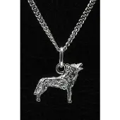 MOOYE ® - Collectie Zilveren Wolf ketting hanger - klein