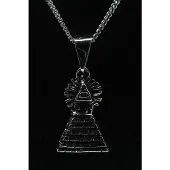 MOOYE ® - Collectie Zilveren Inca tempel ketting hanger