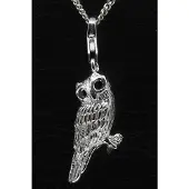 MOOYE ® - Collectie Zilveren Uil groot hanger n bedel