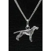MOOYE ® - Collectie Zilveren Slovenky hrubostyohar met staart ketting hanger - klein