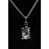 MOOYE ® - Collectie Zilveren Schildpad ketting hanger