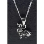 MOOYE ® - Collectie Zilveren Haas ketting hanger