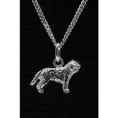 MOOYE ® - Collectie Zilveren Nizziny Owczarek met staart ketting hanger - klein