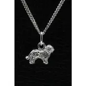 MOOYE ® - Collectie Zilveren Bobtail met staart ketting hanger - klein