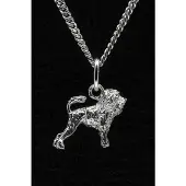 MOOYE ® - Collectie Zilveren Leeuwhondje ketting hanger - klein