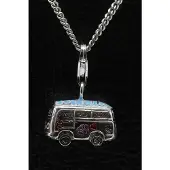 MOOYE ® - Collectie Zilveren Hippie bus hanger n bedel