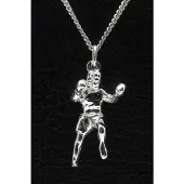 MOOYE ® - Collectie Zilveren Kickbokser groot ketting hanger