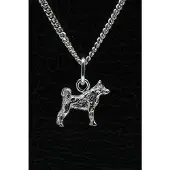 MOOYE ® - Collectie Zilveren Shiba inu ketting hanger - klein