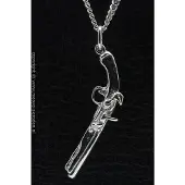 MOOYE ® - Collectie Zilveren Pistool antiek Frans ketting hanger