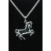 MOOYE ® - Collectie Zilveren Paard ketting hanger - groot
